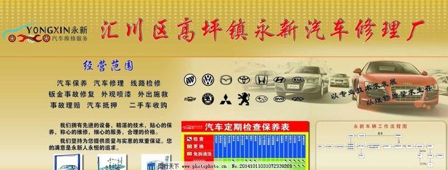 汽車修理廠墻體廣告 專業(yè)維修服務(wù)的視覺紐帶